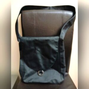 Black Men's Nylon Shoulder Bag